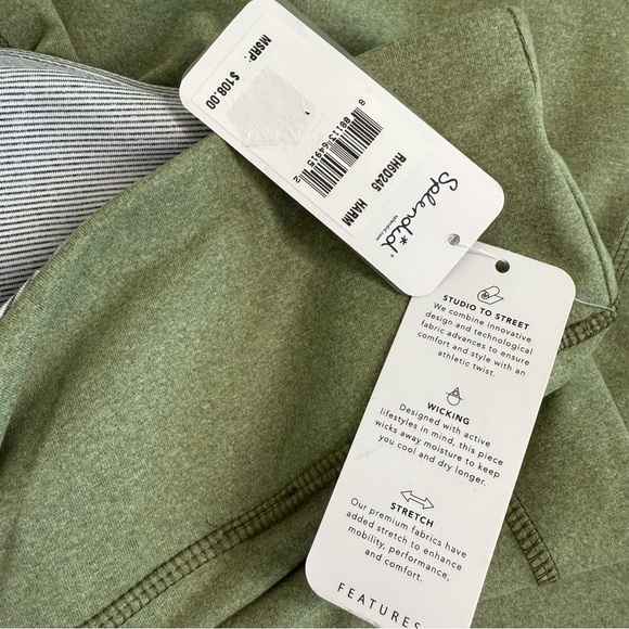 Splendid Studio High Rise Leggings Women XL Sage Green Comfy Running Hiking - Picture 12 of 16